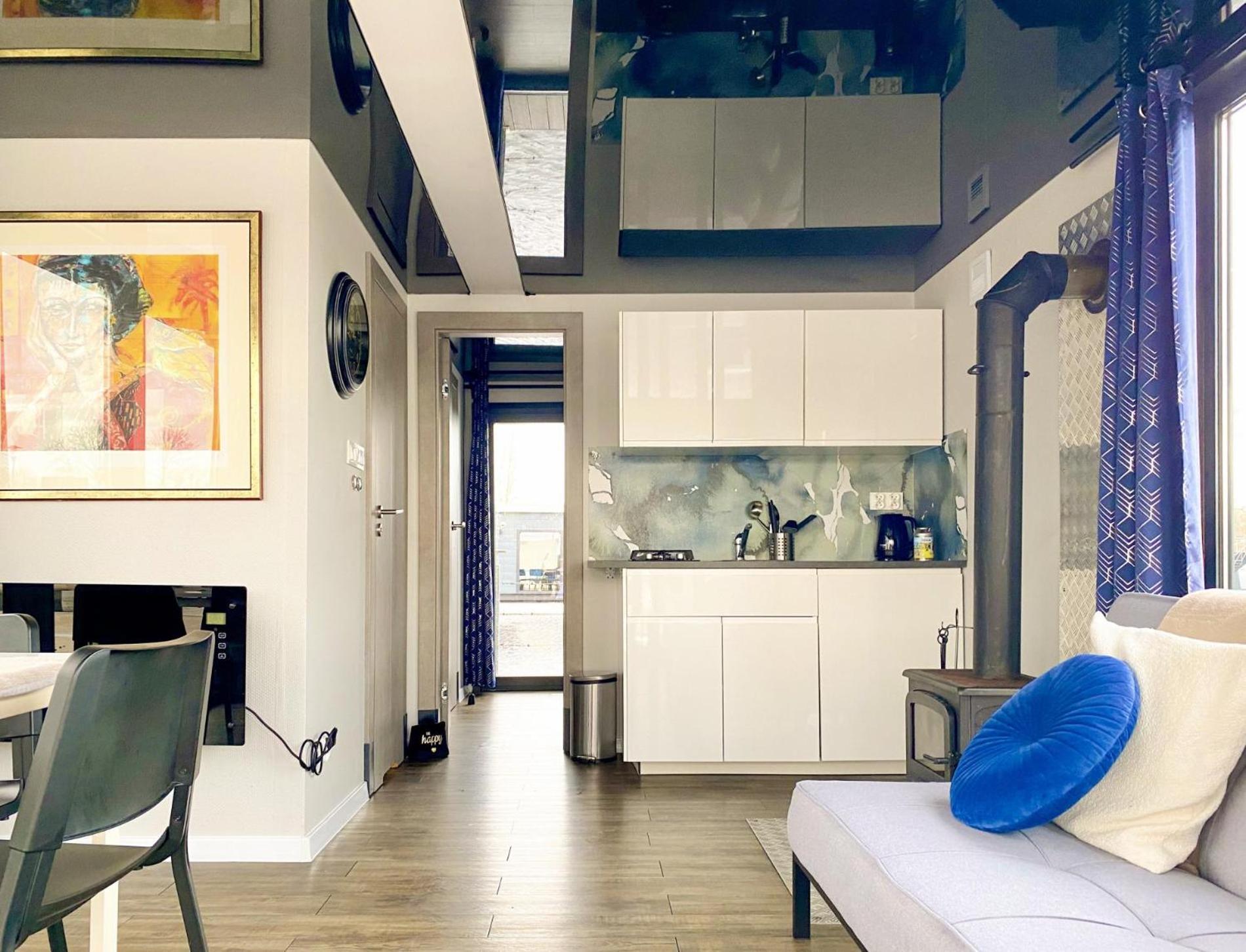 Offingawier Houseboat Blue Sneekermeer מראה חיצוני תמונה